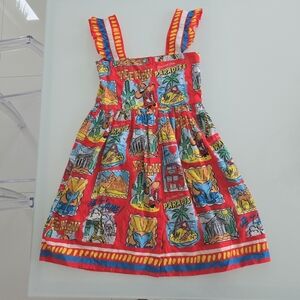 Stella McCartney Red Cartoon Print Dress